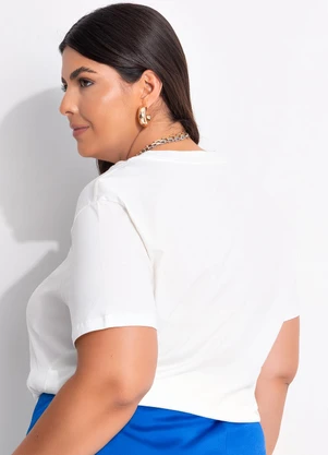 Marguerite - Blusa Off White em Algodão - MARGUERITE