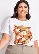 Blusa Off White em Algodo