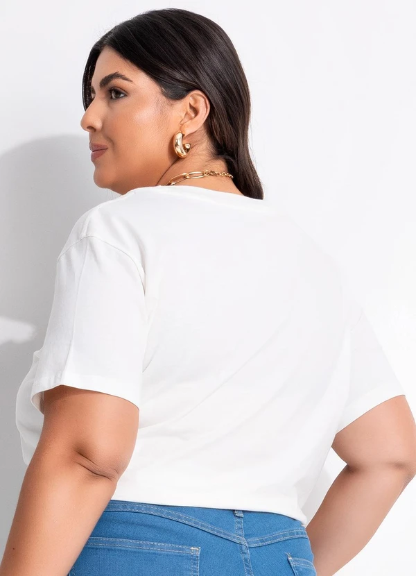 Marguerite - Blusa Off White em Algodão 2