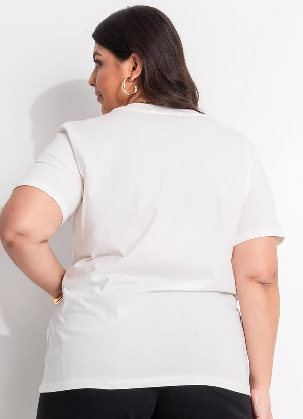 Marguerite - Blusa Off White em Algodão 3