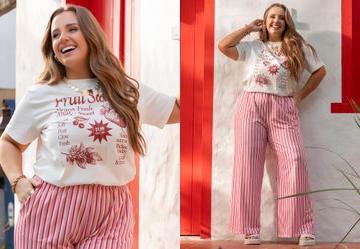 Blusa Off White em Algodo