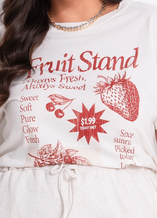 Marguerite - Blusa Off White em Algodão 16