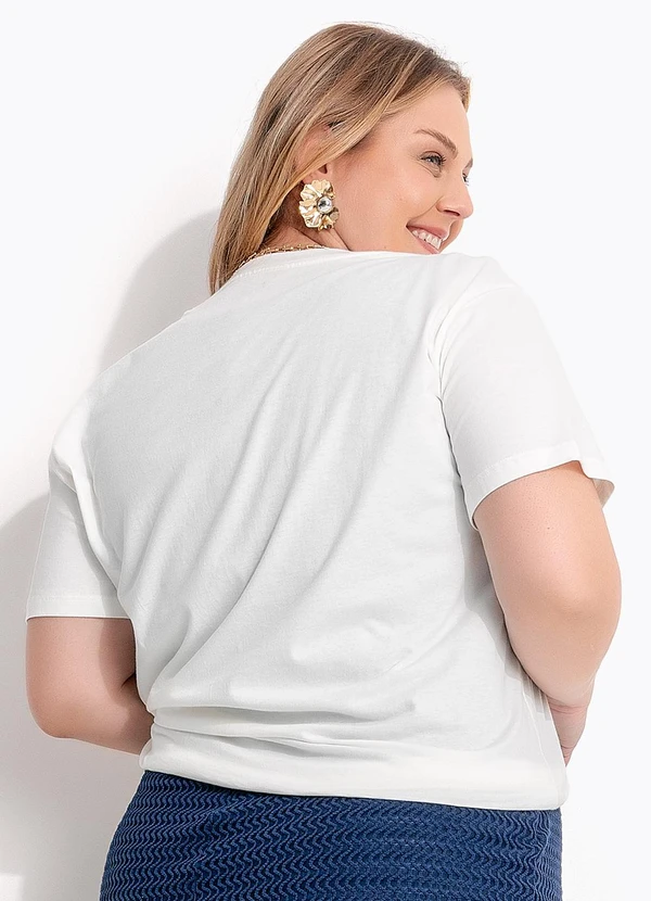 Marguerite - Blusa Off White em Algodão 9