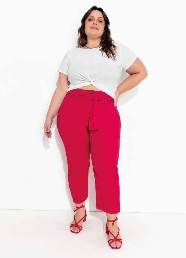 Outlet - Blusa Off White em Malha Crepe Plus Size 3