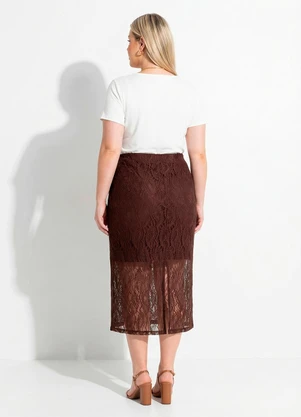 Marguerite - Blusa Off White em Malha de Algodão - MARGUERITE
