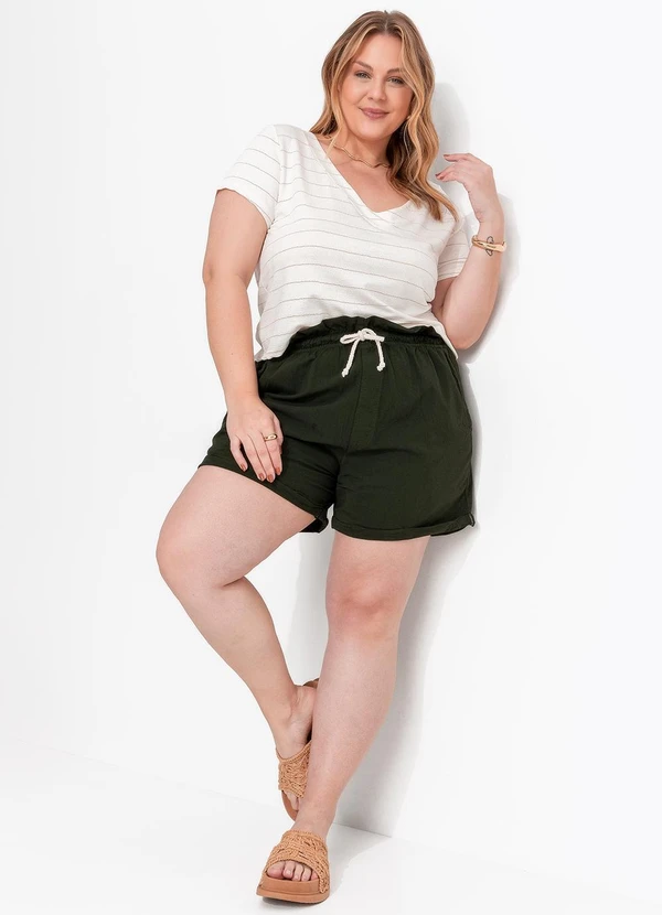 Marguerite - Blusa Off White em Malha de Viscose 2