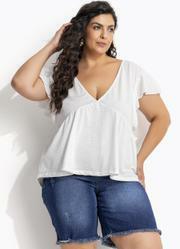 Blusa Off White em Malha