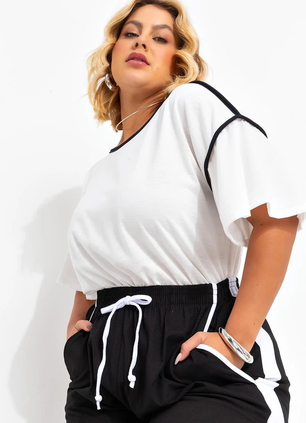 Marguerite - Blusa Off White em Poliviscose