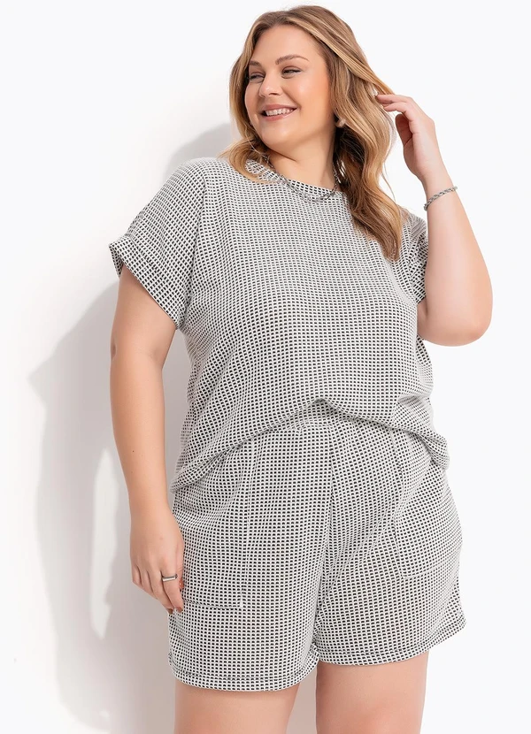 Marguerite - Blusa Off White em Tweed 8