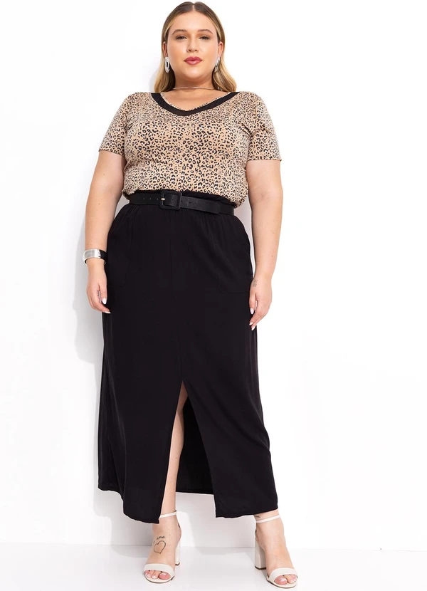 Marguerite - Blusa Onça Bege em Malha Fria 3