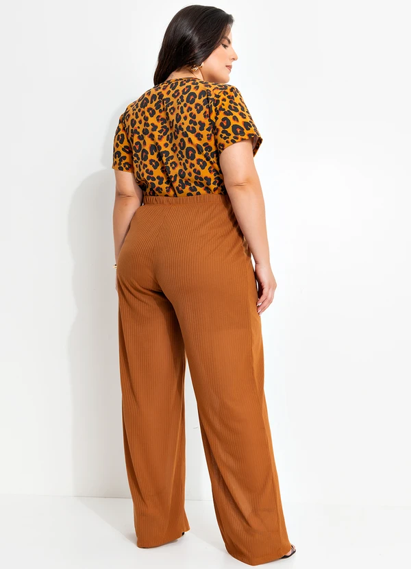 Marguerite - Blusa Onça Moderna em Malha de Viscose 4