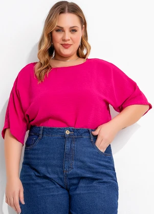 Marguerite - Blusa Pink em Crepe Plano - MARGUERITE