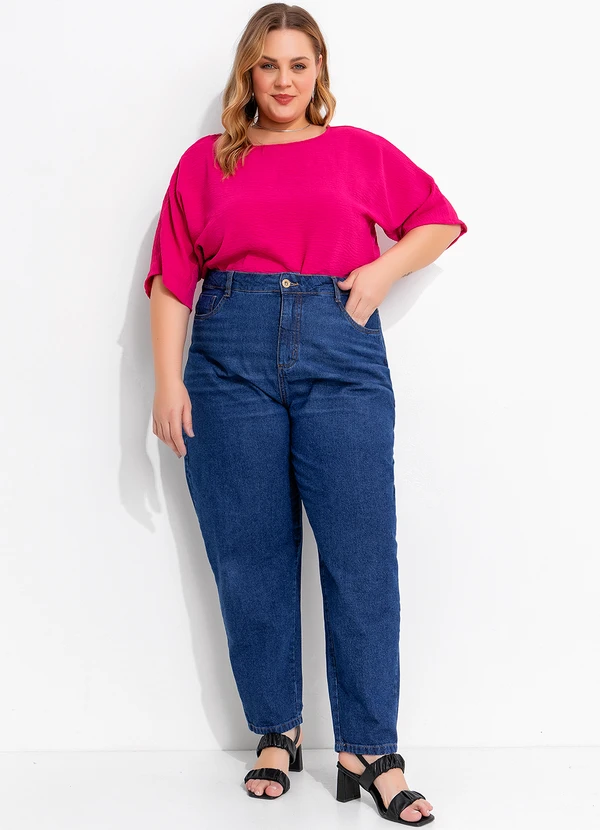 Marguerite - Blusa Pink em Crepe Plano 3