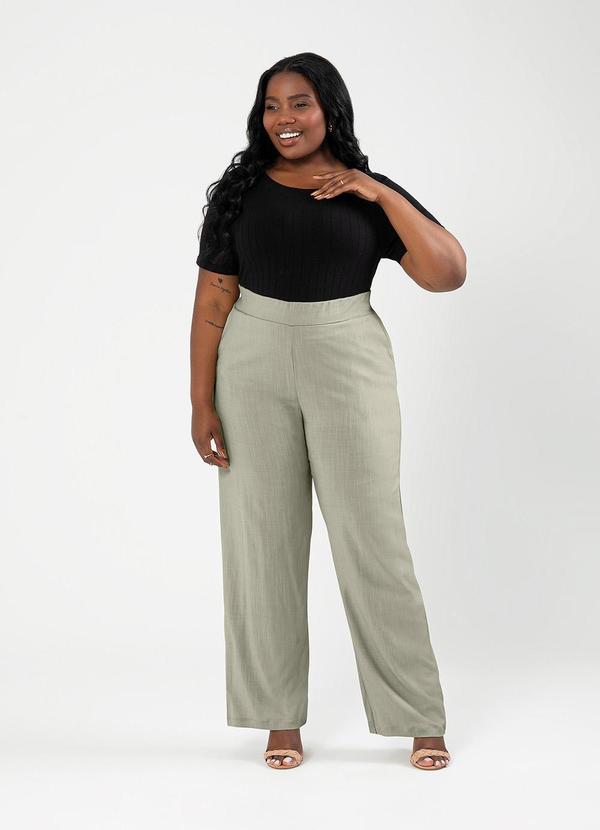 Cativa - Blusa Plus Size Canelada Preto 3