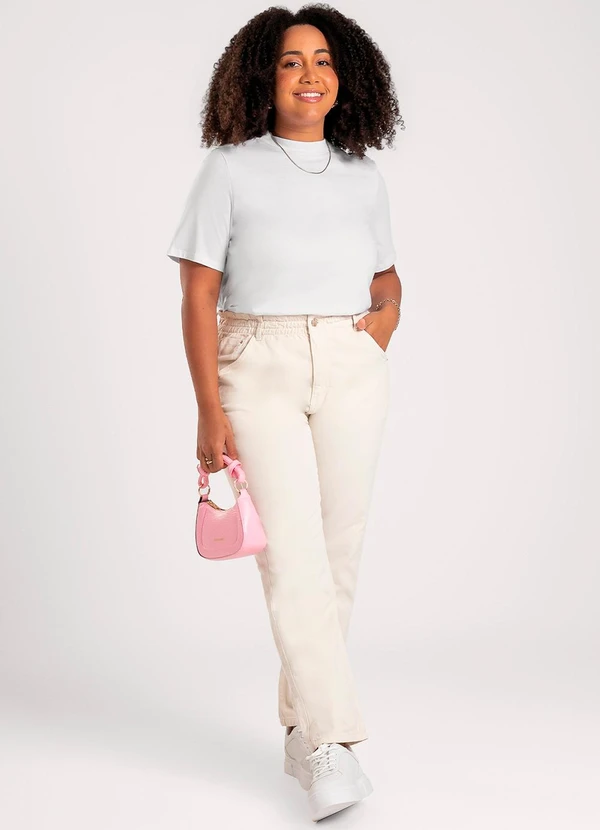 Cativa - Blusa Plus Size em Algodão Branco 3