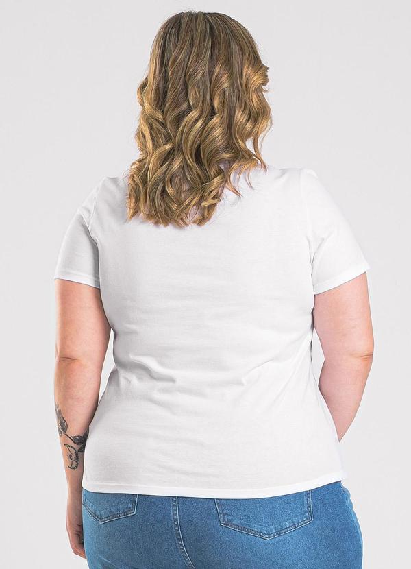 Cativa - Blusa Plus Size em Algodão Branco 2