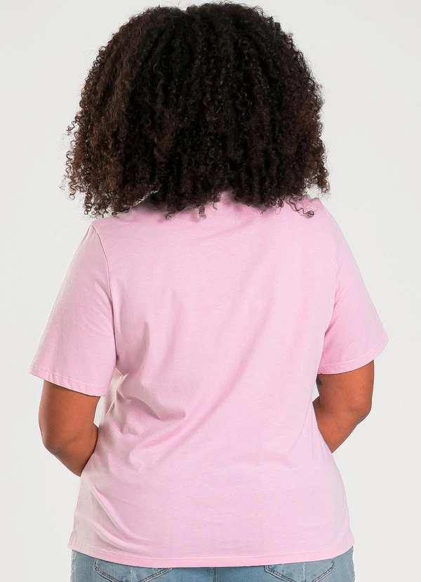 Cativa - Blusa Plus Size em Algodão Lilás 2