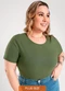 Cativa - Blusa Plus Size em Canelado Amarelo - variação: Verde