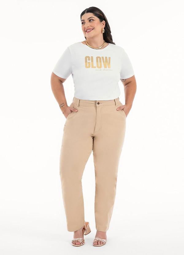 Habana - Blusa Plus Size em Cotton Branco 3