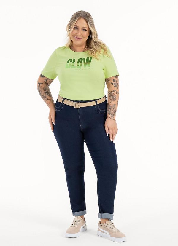 Habana - Blusa Plus Size em Cotton Verde Claro 3