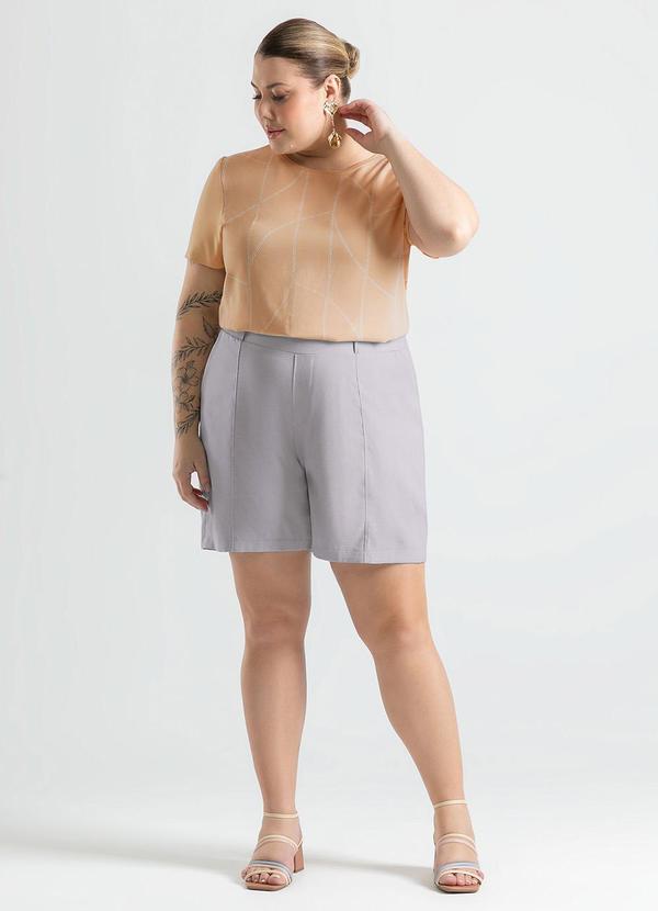 Cativa - Blusa Plus Size em Misturinha Caramelo 4