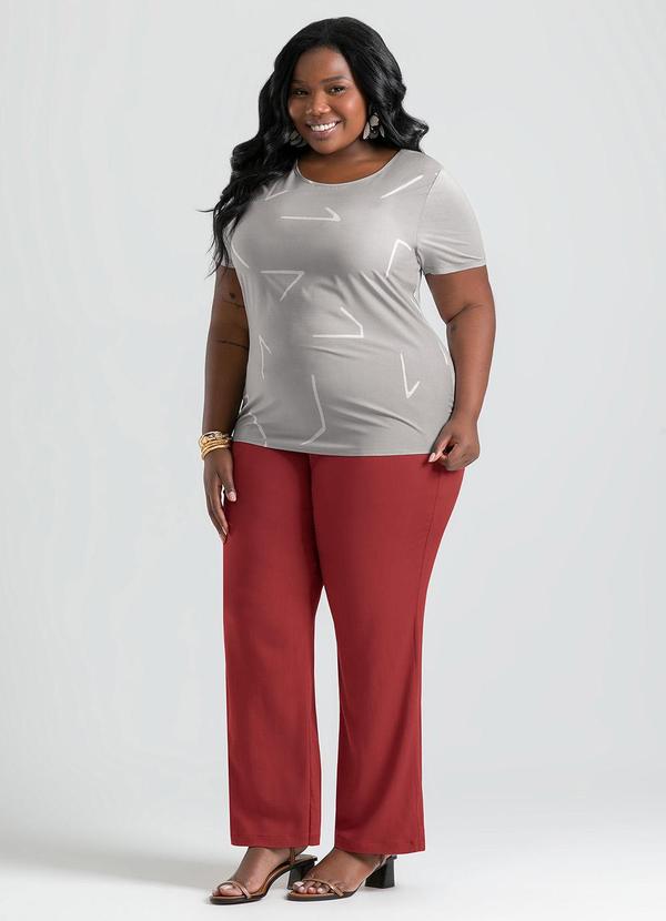 Cativa - Blusa Plus Size em Misturinha Cinza 4