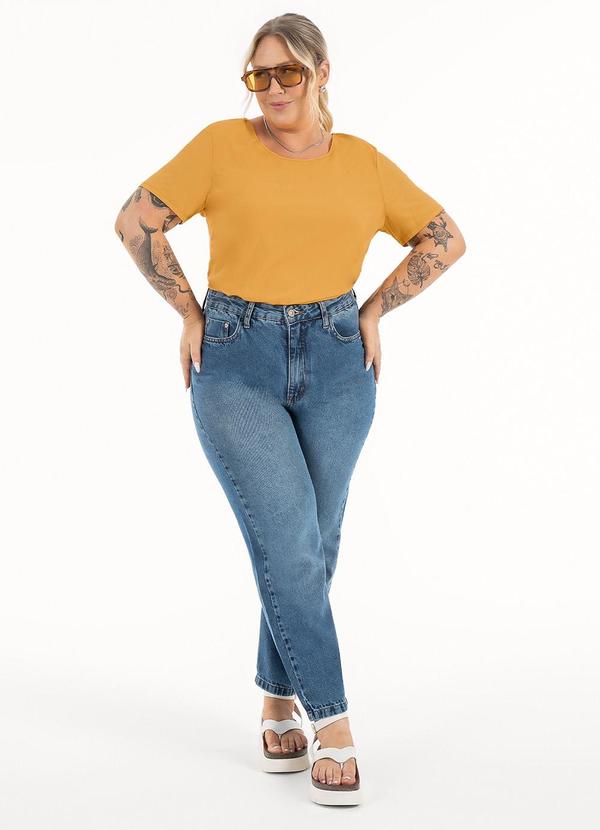 Habana - Blusa Plus Size em Misturinha Laranja 3