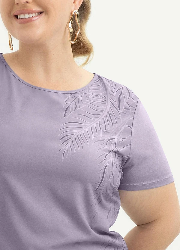 Cativa - Blusa Plus Size em Misturinha Lilás 3