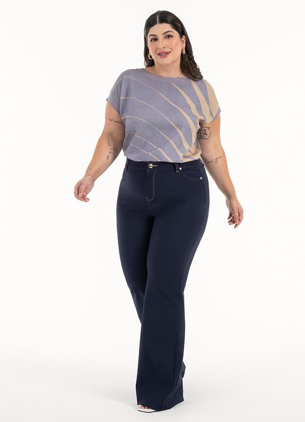 Habana - Blusa Plus Size em Misturinha Lilás 3