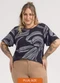 Habana - Blusa Plus Size em Misturinha Preto - variação: Preto