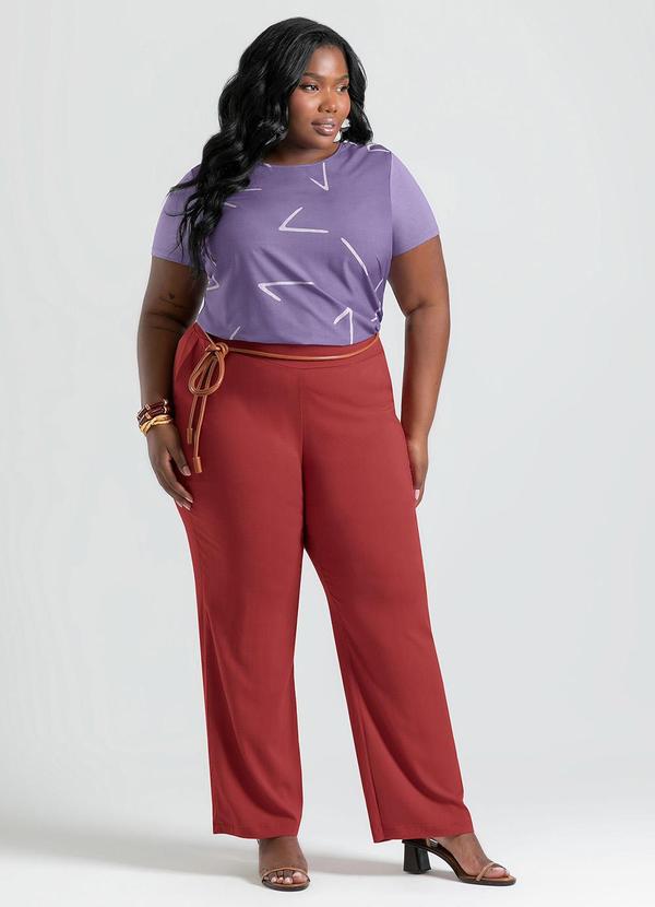 Cativa - Blusa Plus Size em Misturinha Roxo 4