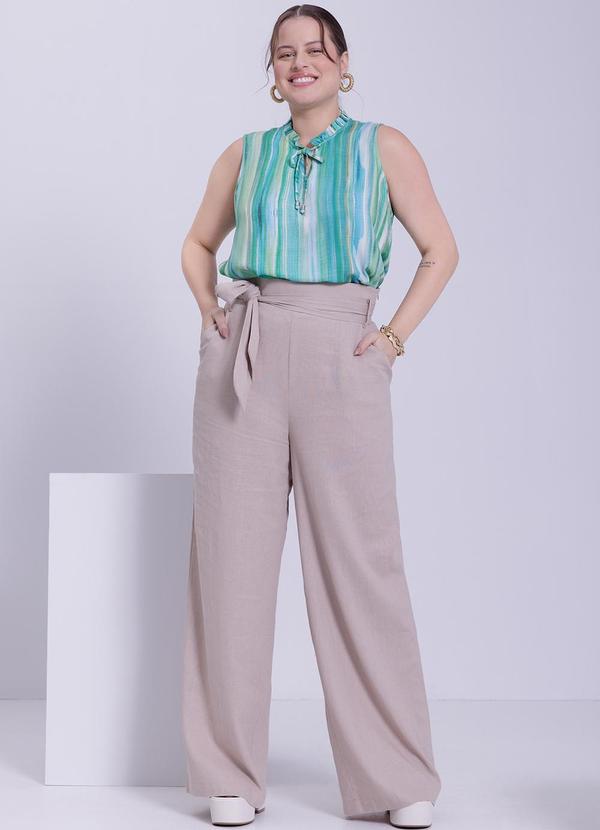 Lunender Mais Mulher - Blusa Plus Size em Tecido Rayon Verde 3