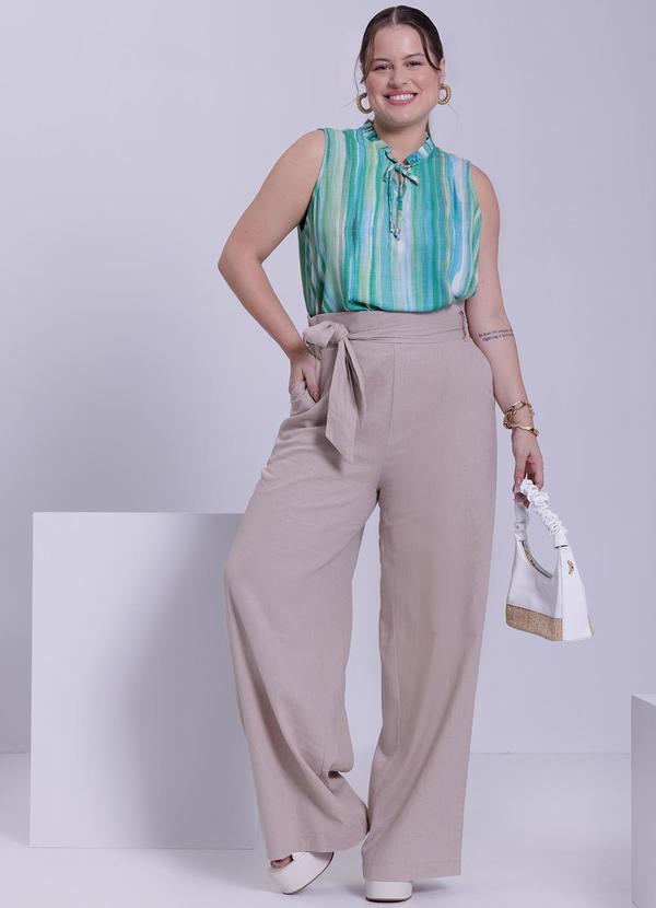 Lunender Mais Mulher - Blusa Plus Size em Tecido Rayon Verde 5