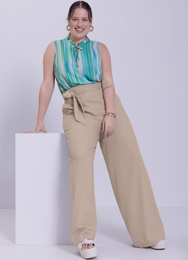 Lunender Mais Mulher - Blusa Plus Size em Tecido Rayon Verde 6