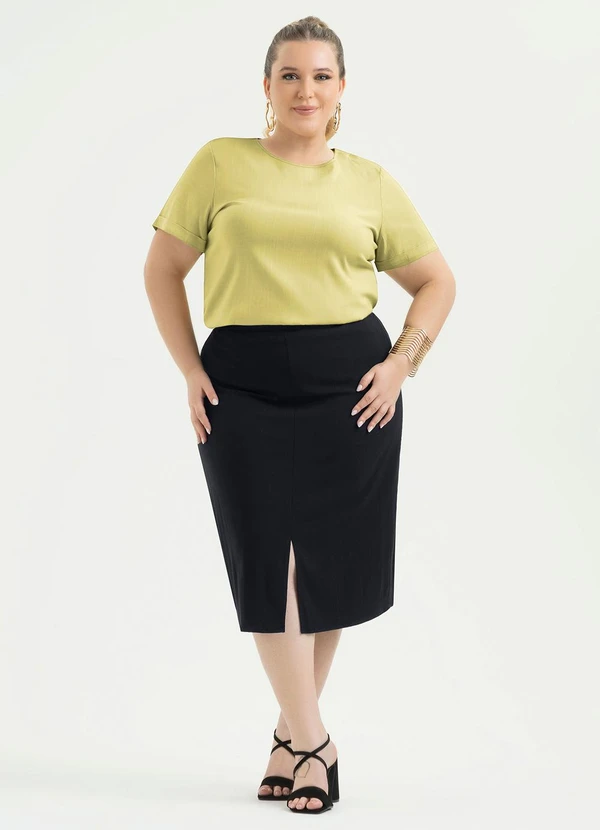 Cativa - Blusa Plus Size em Viscose Caramelo 3