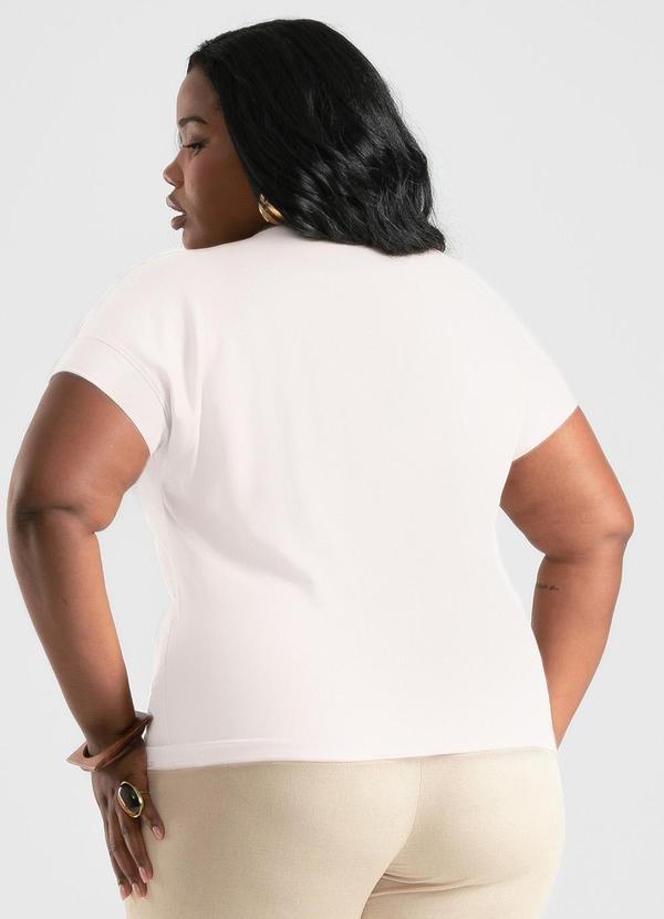 Cativa - Blusa Plus Size em Viscose Off White 2