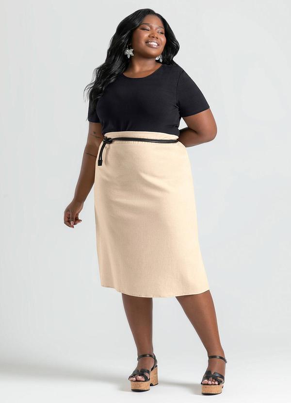 Cativa - Blusa Plus Size em Viscose Preto 4