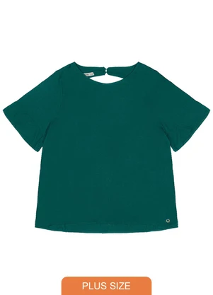 Secret Glam - Blusa Plus Size Feminina Verde - SECRET GLAM