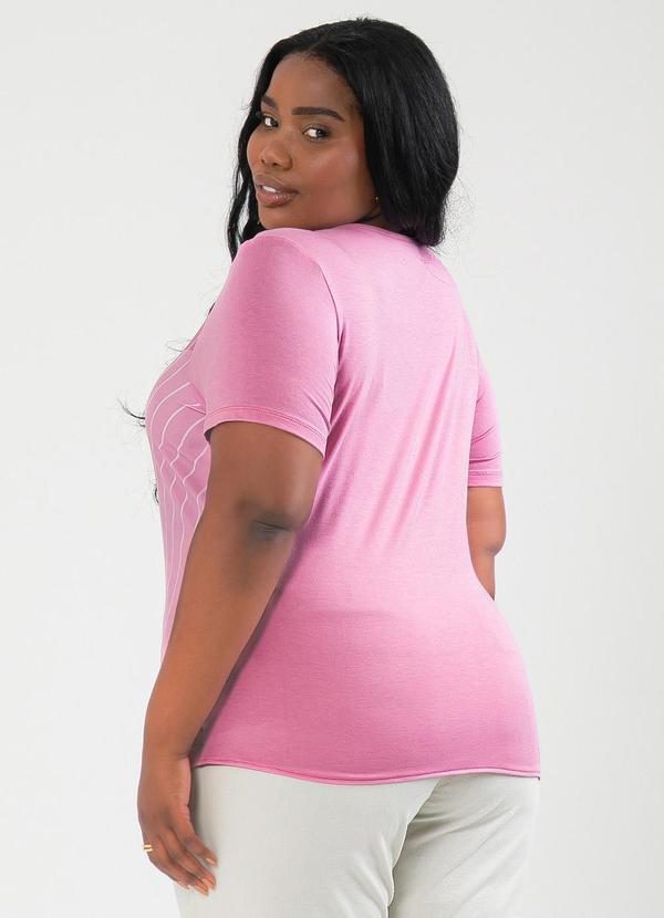 Cativa - Blusa Plus Size Misturinha Rosa 2