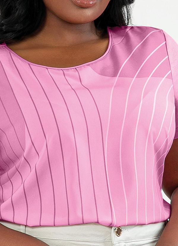 Cativa - Blusa Plus Size Misturinha Rosa 3