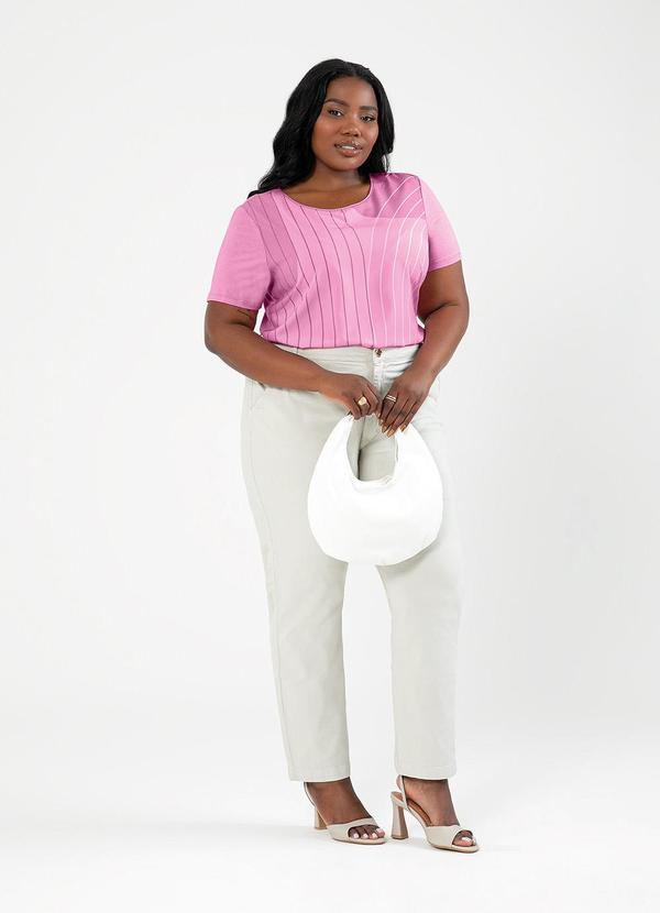 Cativa - Blusa Plus Size Misturinha Rosa 4