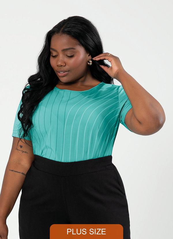 Cativa - Blusa Plus Size Misturinha Verde 