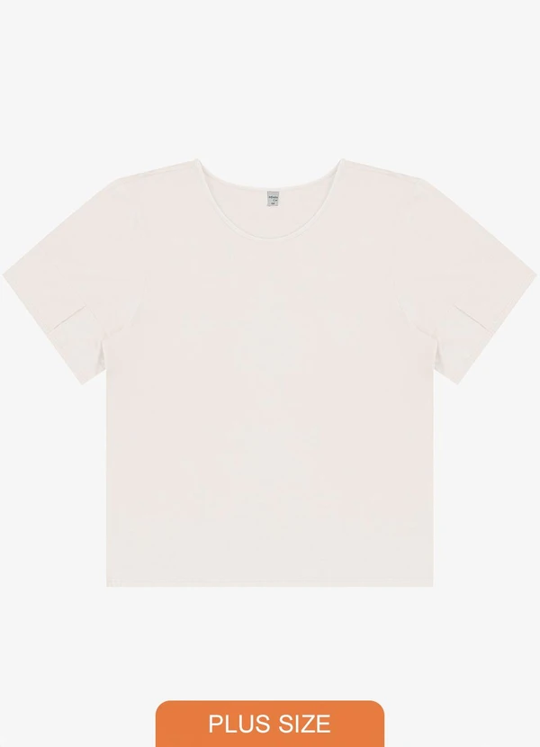 Infinita Cor - Blusa Plus Size Rovitex Bege