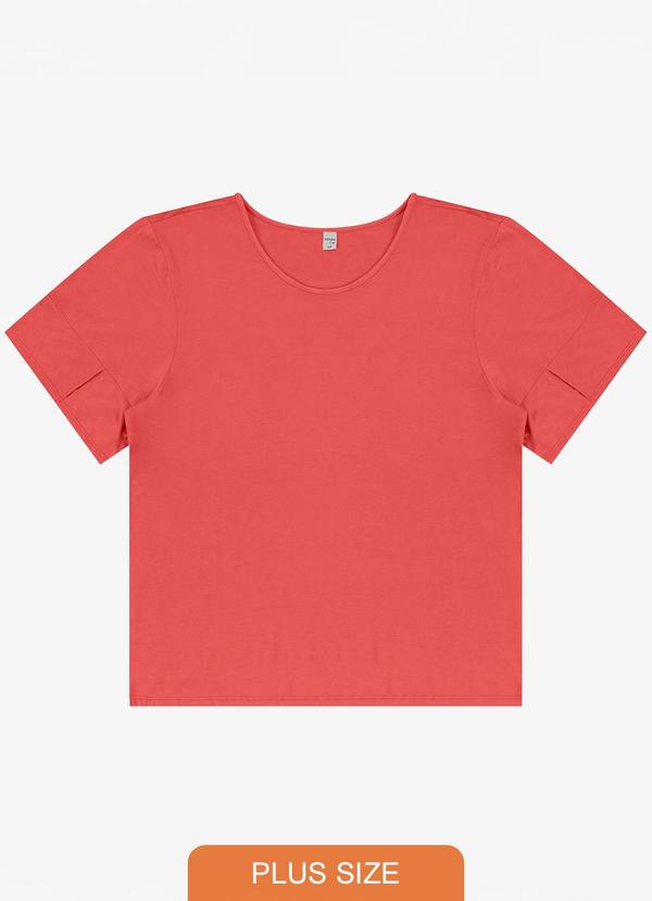 Infinita Cor - Blusa Plus Size Rovitex Laranja