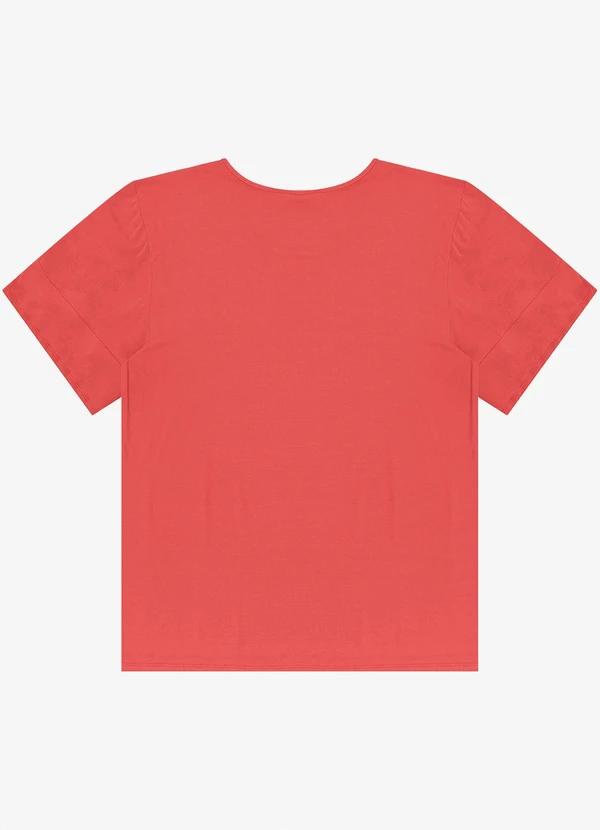 Infinita Cor - Blusa Plus Size Rovitex Laranja 2