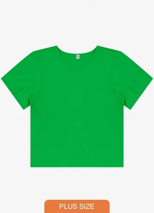 Infinita Cor - Blusa Plus Size Rovitex Verde - INFINITA COR