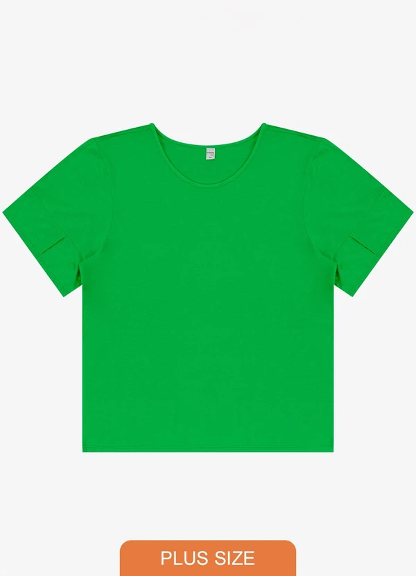 Infinita Cor - Blusa Plus Size Rovitex Verde