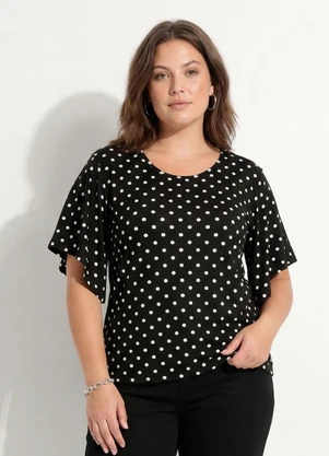 Marguerite - Blusa Poá em Malha de Viscose - MARGUERITE