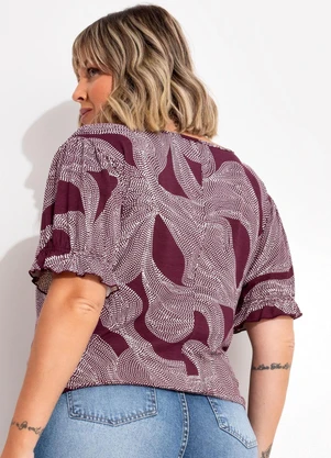 Marguerite - Blusa Pontilhado em Malha de Viscose - MARGUERITE