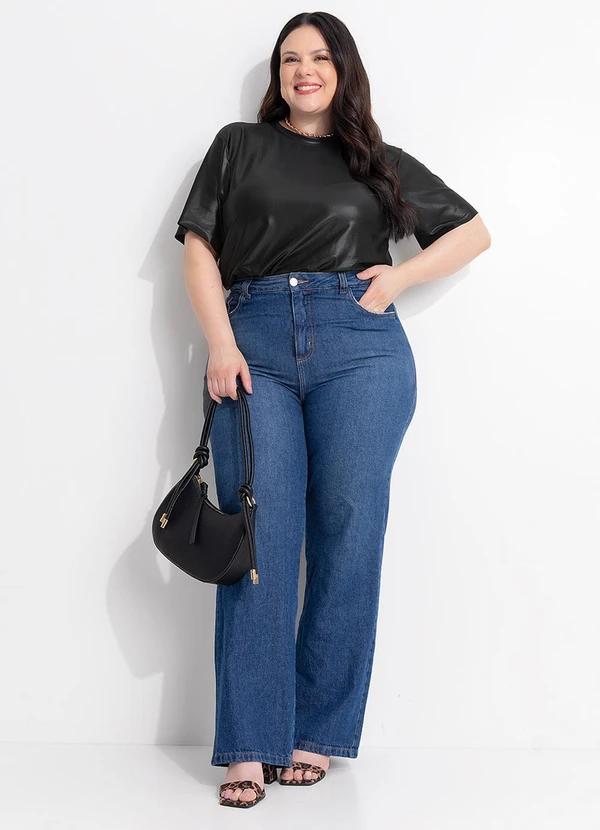 Marguerite - Blusa Preta em Cirrê 5